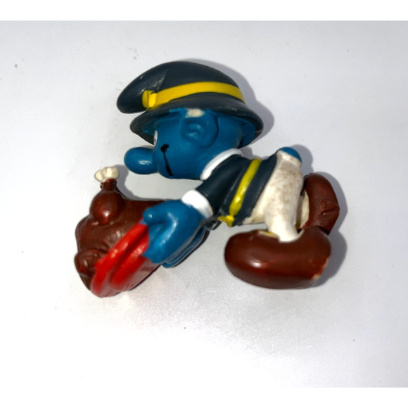 Vintage Pilgrim Thanksgiving Smurf Vintage Smurfs Cake Topper Gag Gift Cupcake - Picture 7 of 11